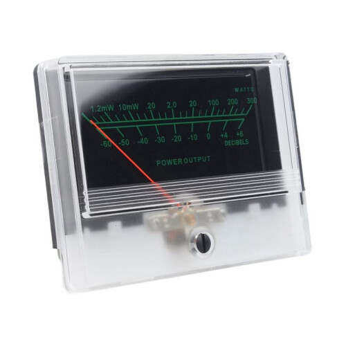 2X VU Level Meter Stereo Preamp Tube Amplifier Board Indicator DB Preamp Audio Power Meter with Driver Backlit Pointer B 2