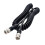 2X Video Cable Coaxial Cable Camera PU Spring Wire Right Angle BNC to Right Angle BNC 4