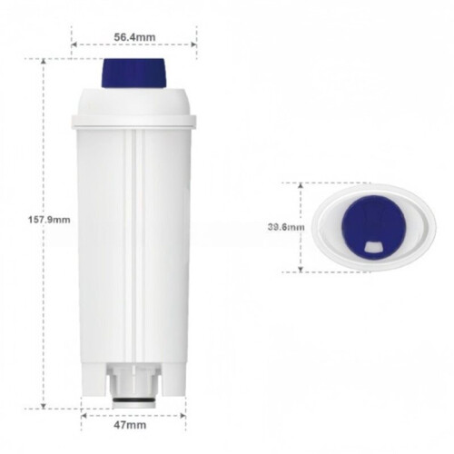 4X DLSC002 Soft Water Filter 50L for  DLSC002 Coffee Machine, Compatible with ECAM ESAM 1