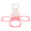 2X Foldable Cup Holder - 4-Hole Capacity Beverage Tray, Reusable, Portable Cup Holder, Hand-Held Cup Holder 2