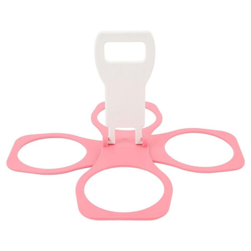 2X Foldable Cup Holder - 4-Hole Capacity Beverage Tray, Reusable, Portable Cup Holder, Hand-Held Cup Holder 1