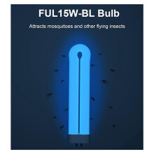 Bug Zapper Light Bulb Replacement for 15W Bug Zapper with 4-Pin Base,15W-BL U Shaped Twin Tube Bulb for T6 Lamp,8 Pack