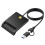 2X Multi-Function Portable USB 2.0 Intelligent Card Reader for DNIE ATM CAC IC ID Bank SIM Card,USB Port + Type-C Port 2