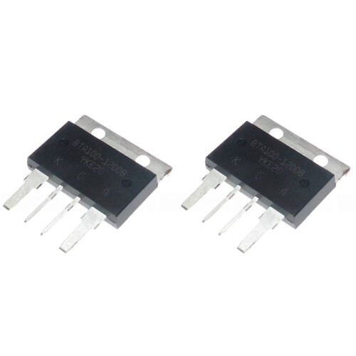 2X BTA100-1200B Direct Insertion 10KW Thyristor High-Power Bidirectional Thyristor Foot Chip 100A