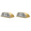 2X LED Intelligent Keyhole Light Lamp Door Lock Sensor Lamp - Battery Operated Auto Sensor Motion Detector with 4 LED 1