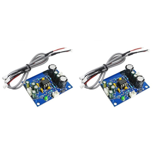 2X 5532 Preamplifier Board Kit 12-35V  Single Power Supply Interchangeable Single Power Front Panel