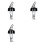 3X 1.5oz/45ml Automatic Measured Bottle Pourer-Quick Shot Spirit Measure Pourer White 1