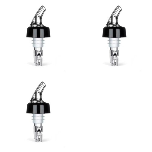 3X 1.5oz/45ml Automatic Measured Bottle Pourer-Quick Shot Spirit Measure Pourer White