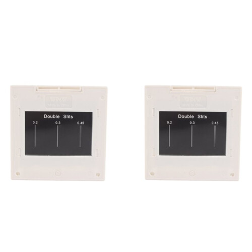 2X Optical Physics Interference Diffraction Grating Set for Scientific Experiments