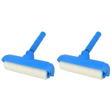 2pcs 10-Inch Ceiling Paint Roller with Adjustable Shield for Splatter-Free Painting