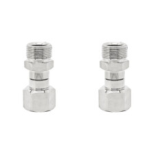 2X Stainless Steel High-Pressure Washer Rotary Joint, 360-Degree Rotating Anti-Tangling Connector, Suitable for M22. A