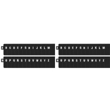 2X Alphabetical A-Z Organizer Divider 26pcs CD DVD Vinyl Record Separator for Music Album File Storage for Office Home