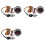 3X 0-1.0MPa 2 Inch 52mm Oliedrukmeter met Sensor 1/8NPT  LED Digitale Oliedrukmeter Knipperend voor Auto Jacht 1