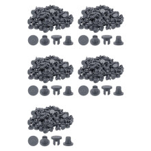 7.5 mm/0.3 Inch Vials Rubber Stoppers, 1000 Pcs Two Legs Butyl Rubber Bottle Stopper Self-Healing Injection Seal