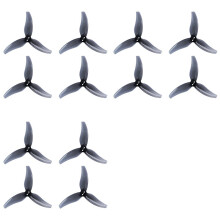 6 Pares de Hélices 3630 de 3 Polegadas com 3 Pás de PC e Furo de 1,5 mm para Motor Sem Escova 2004KV RC FPV Drone Cinza Translúcido