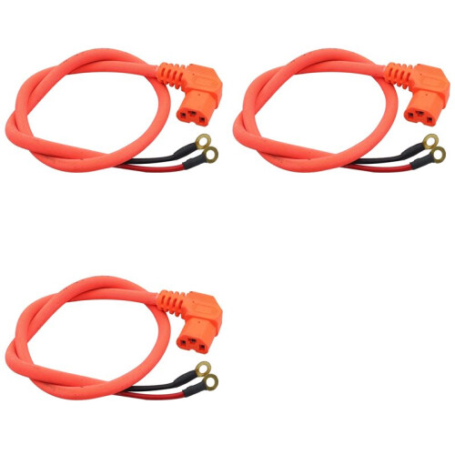 3X for Citycoco Power Adapter Connector Cable Charging Socket Lengthened Elbow Cable for Citycoco,A