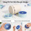 Silicone 3ml Vial Insert (2 Short +4 Tall) for Hydrapeak Food Jars,Vial Insert Peptide Storage for 32/25/18oz Hydrapeak 6