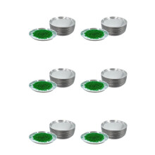 Aluminum Sample Pans for Moisture Analyzer (300 Pack) 90mm Round Lab Trays, Disposable Weighing Dishes, Foil Pan