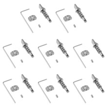 8X Surfboard Fin Screws Kits Quick Snap Set Fin Lock Stainless Steel Screws Surfing for Box Center Fins Surfboard