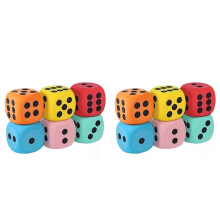 12pcs-Large Soft Foam Dice Set - Ideal for Interactive Games with Pets