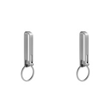 2X Stainless Steel Belt Buckle Keychain Outdoor Tool EDC Waist Clip Small Pendant Gift Stainless Steel