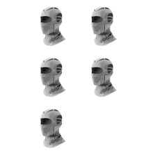 5X Men Women Winter Ski Mask Mech-Style Ski & Motorcycle Mask Windproof Balaclava, Full Face with Vent Holes Gray