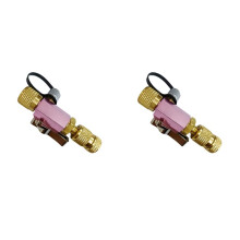 2X R410A Vacuum-Rated Valve Core Removal Tool 5/16Inch Female Flare X 1/4Inch Male Flare Efficient Valve Core Removal
