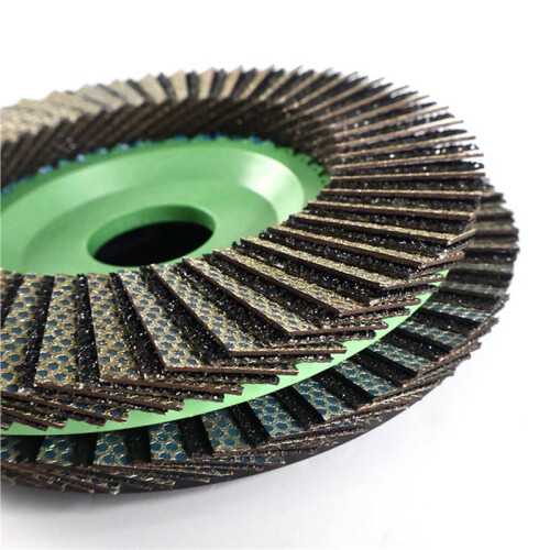 2pcs 115mm Diamond Flap Disc Wheel Apply Angle Grinder for Glass Metal Ceramic Tile Marble 2