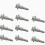 20Pcs Engine Valve Cover Bolts Screws 224512G600 for  , Model 6