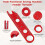 2X Sewing Machine Needle Threader, 4 in 1 Automatic Quick Threading Tool, Multifunctional Stitch-Insertion Seam Guide 4