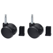 2X Caster Wheel Gas Grills/Stem Style Locking Swivel Caster 6414 306414 for ,,Summit,Silver