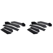 2X Front Car Bumper Lip Body Kit Universal Lip Splitter Spoiler Diffuser Canard Protector Air Dam Trim Body Kit