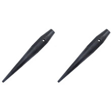 2X Bull Pin Heat-Treaded Steel Ironworker Tools with Black Finish and Tether Hole, 1-5/16-Inch X 10 Inch