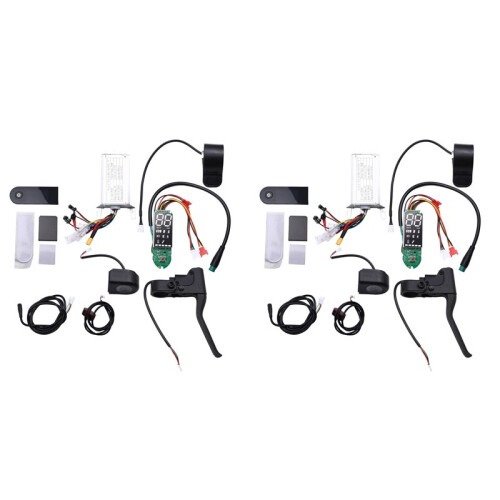 2X 36V 350W Controller Dashboard Accelerator Scooter Replace Kit for E-Scooter Controller Accelerator Set 1