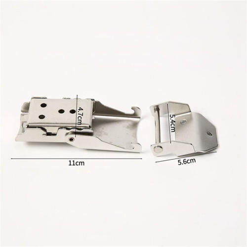 2X Motorcycle Trunk Lock Hinge with Detachable Stainless Steel Buckle
