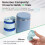 Silicone 3ml Vial Insert (2 Short +4 Tall) for Hydrapeak Food Jars,Vial Insert Peptide Storage for 32/25/18oz Hydrapeak 4