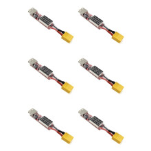 6X Convertisseur de Chargeur de Batterie au Lithium Lipo 2S-6S XT60 Vers USB avec Carte Adaptateur D'Affichage de Tension pour Protéger les