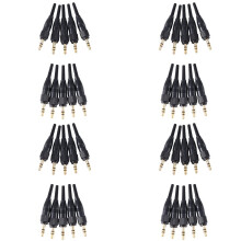 40 Stück 3,5 mm 1/8 Zoll Stereo-Audio-Lock-Schraubanschluss für für D11/V1/P03 Mikrofon-Ersatzsteckeradapter
