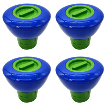 4pcs 7 Inch Swimming Pool Float Chlorine/Bromine Tablet Dispenser for Pools, Spas, Hot Tubs and Fountains