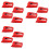 12 Pack Ruby Record Player Needle Turntable Stylus Replacement Gramophone Vinyl Record Player Stylus 1