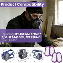 16Pack P100 Respirator Replacement Filters SPR321 Fit for GVS Elipse SPR451 SPR456 SPR457 SPR449 Half Masks Respirators