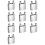 10X Aluminum Water Cooling Block 40X40X12mm Cooler for Computer CPU Radiator 1