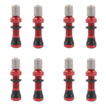 4 Pair 40mm Tubeless Air Valve for Road Bike & MTB Tubeless Valve Stem Universal Schrader 10mm Base