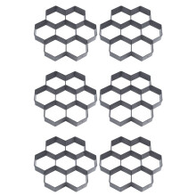 6X DIY Patio Walk Maker Trittstein Beton Pflaster Form Wiederverwendbare Pfad Maker Form Garten Pflasterstein Formen 30 X 30 cm