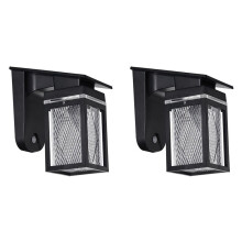 2X Appliques Murales Solaires Extérieures Étanches IP54, Lanternes de Sécurité LED pour la Décoration Intérieure