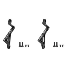 2X ZTTO Bike Post Mount to Flat Mount Disc Brake Adapter Bicycle Bracket is Pm to Fm Caliper for 180mm Rotor