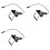3X Violin Pickup Portable Piezo Violin Pickup CV-19 with External Jack Mount for Ukulele 1
