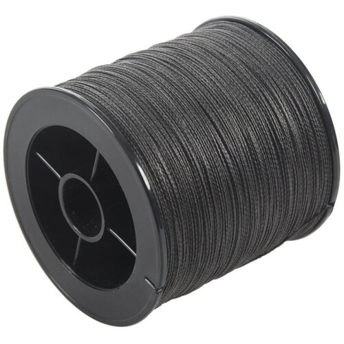 4Stück 500M 50Lb Bunte 4 Stränge Multifilament Pe Braid Angelschnur (Schwarz) 1