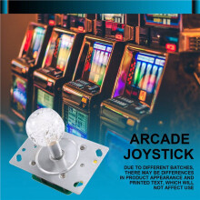 2X 12V LED Arcade Joystick Colorful Glow Joystick for Claw Crane Machine Arcade Game Fishing Game Machine