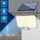 2X 234LED Solar Security Lights Outdoor Motion Sensor Waterproof 3 Modes Split Solar Flood Wall Light 3